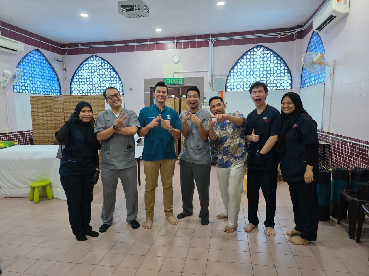 The Sunathon community programme team at Remedine.